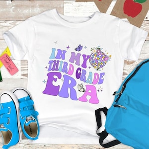 In My Third Grade Era Shirt, Back to School Elementary Shirt, Retro 3rd Grader Shirt, Kids First Day of School Outfit, Elementary School
