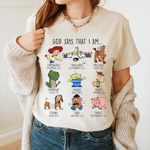 Toy Story Characters Shirt, Buzz and Bo Peep Shirt, Disneyland Trip Shirt, Toy Story Fun Gift, Toy Story Birthday Gift, Toy Story Fun shirt