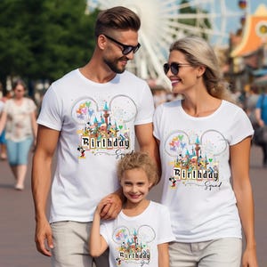 Custom Disney Birthday Shirt Mickey Minnie Shirt, Disney Birthday Boy Girl Shirt, Custom Personalized Birthday Gift, Disney Birthday Squad