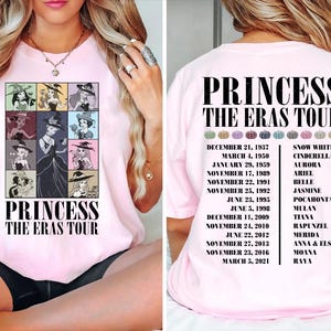 Princess The Eras Tour Shirt, Princess Tour Shirt, Retro Disney Shirt, Disney Princess Shirt, Princess Eras Tour Shirt, Disney Eras Tour Tee