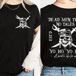 Pirates Of The Caribbean Dead Men Tell No Tales Shirt, Vintage Pirates Tshirt Retro 90s Pirates Tee, A Pirate Life For Me Tee