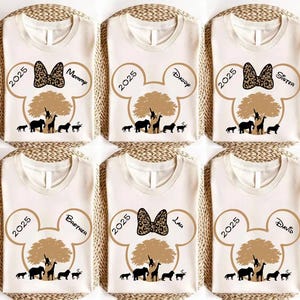 Benutzerdefinierter Name Disney Animal Kingdom Shirts, Safari Familie Passende Shirts, Disney 2025 Shirt, Disney Safari Shirt, Disney Abenteuer Shirt