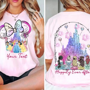 Custom Disney Princess Shirt, Cute Disney Princess Shirt, Disney Princesses Characters Shirt, Disney Womens Shirt, Disney Girl Trip
