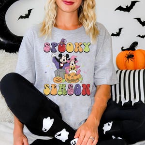 Minnie Mickey Spooky Season Shirt, Disneyland Halloween Shirt, Halloween Sweatshirt, Halloween Party, Halloween Shirt, Disney Halloween Tee