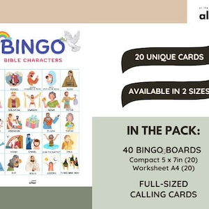 Bible Bingo - Bible Characters