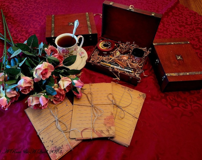 Vintage Rose Stationery gift box~