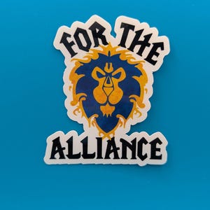For The Alliance World of Warcraft sticker