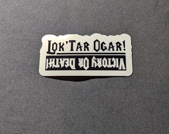 Adesivo di World of Warcraft Lok'tar Ogar