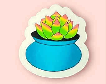 Pegatina de suculentas