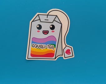 Pegatina de té Equali