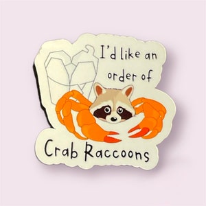 Crab Raccoon sticker