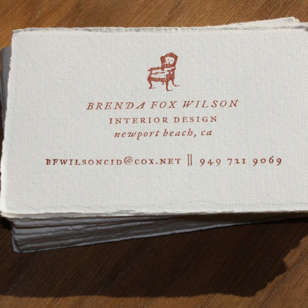 Customized Rubber Stamp for business cards