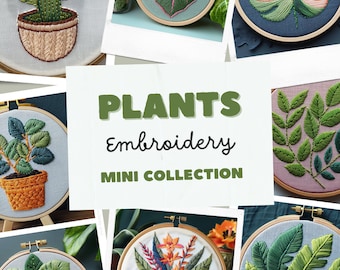MINI COLLECTION, Plants Embroidery Patterns, All Current And Future Designs, Mega Discount, Lifetime Access, Hand Embroidery Bundle Deal