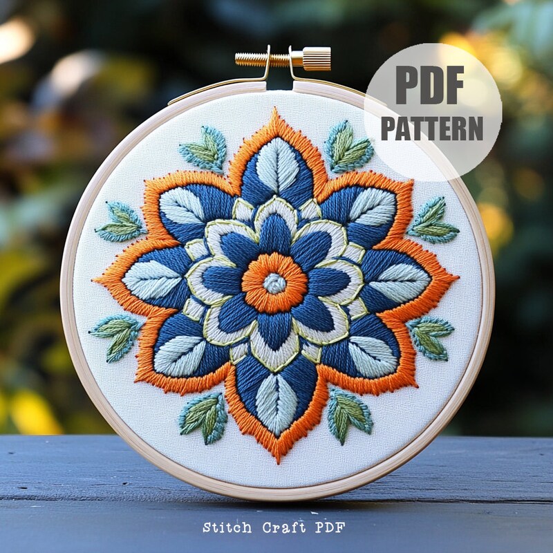 Mandala Embroidery - Etsy