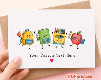 Digital Printable Preschool Graduation Gift, Personalized Thank You Note, Appreciation Greeting Download, Start Of Preschool Card