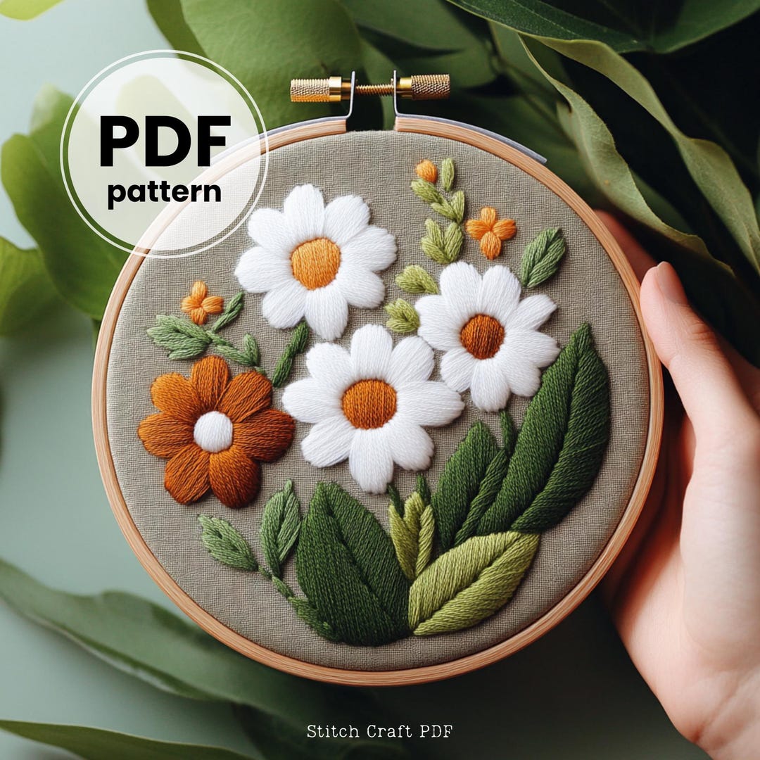 Kit de Broderie Marguerite 12 x 17 cm