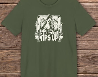 Keep Your Tips Up Vintage Ski Design Shirt -  Perfect Gift For Snowboarders And Skiers