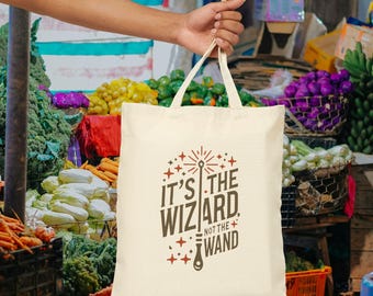Wizard Tote Bag - Magical Grocery Bag For Book Readers And Fantasy Lovers - Wizarding Themed Design
