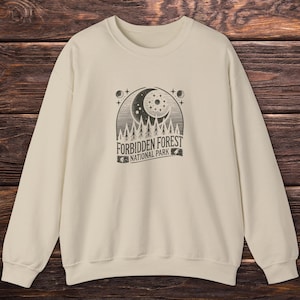 Forbidden Forest Crewneck - National Park Fantasy Sweatshirt - Perfect Gift For Book Readers And Magic Fans