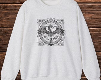 WingLeader Crewneck - Perfektes Geschenk für Bücherleser - Dragon Rider Fantasy Sweatshirt