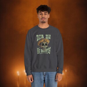 Dia de Los Muertos Crewneck - Day of the Dead Sugar Skull Design - Perfect Gift for Mexican Holidays