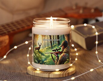 Hunter's Haven Soy Wax Candle - Perfect Gift For Deer Hunters And Hunting Camp -  Buck Inspired Outdoor Design