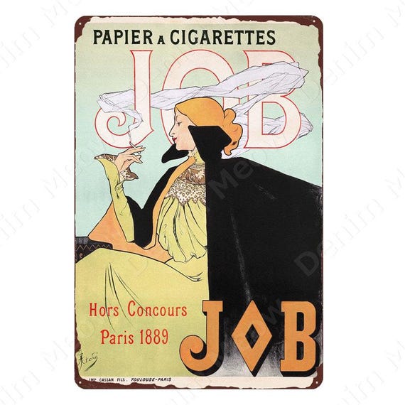 Plaque Métal Vintage Pub Cannabis - 30x20 Cm - Tôle émaillée - NEUVE