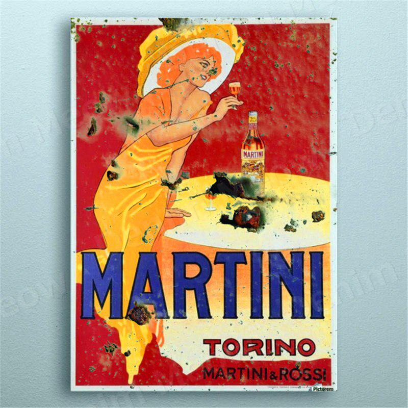 Plaque Métal Publicitaire Vintage - 30x20 Cm - Neuve - Décoration Murale Rétro