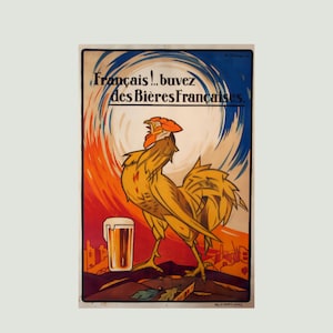 metal plaque pub advertising old beer, wall decoration 20x30 cm