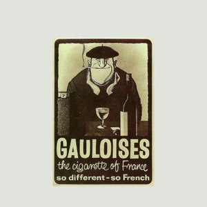 ヴィンテージポスター】henri favre GAULOISES（ゴロワーズ