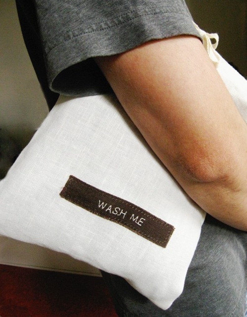 Travel Underwear Bag Natural Linen Etsy