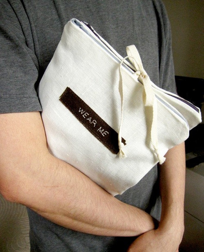 Travel Underwear Bag Natural Linen Etsy