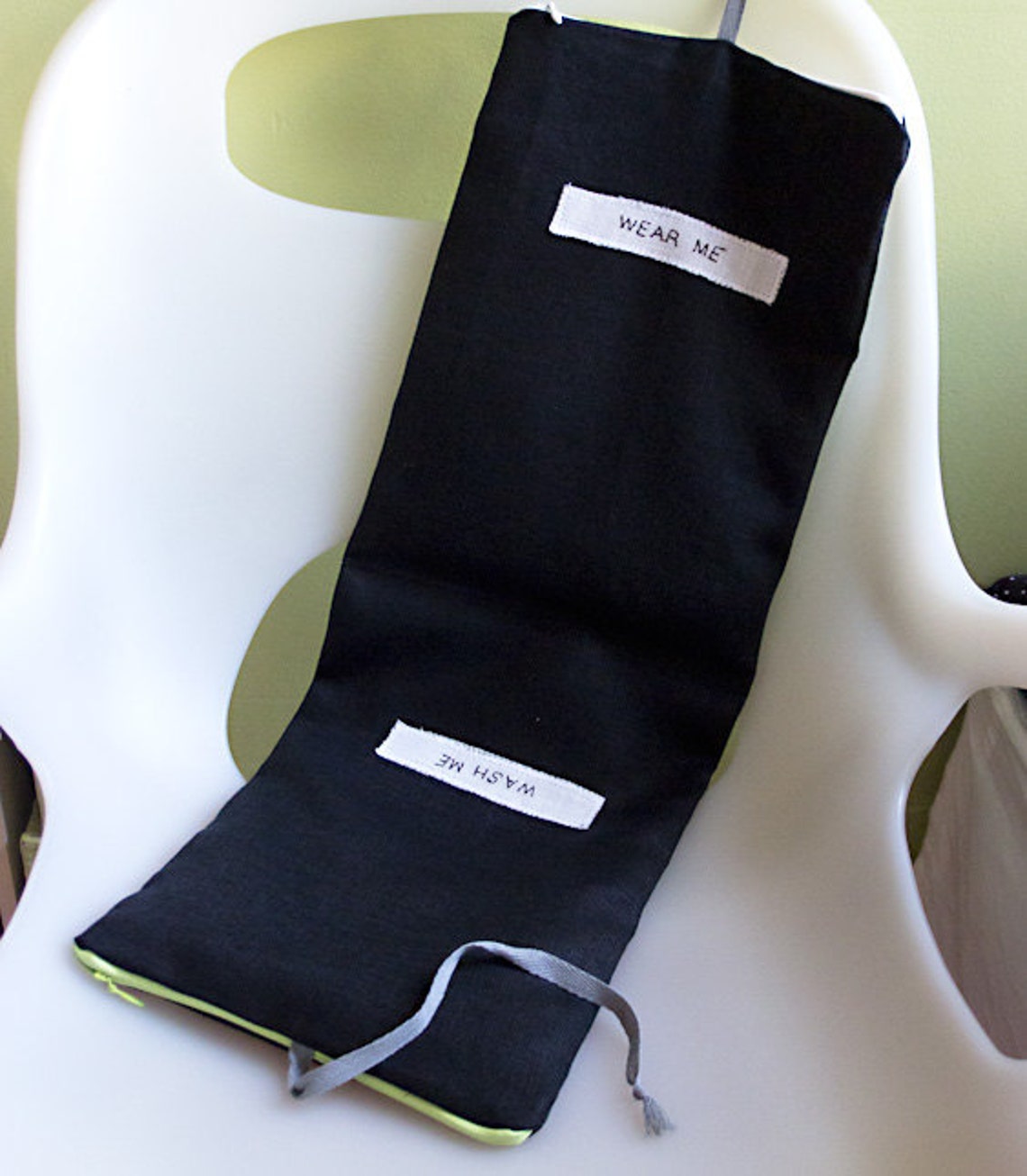 Travel Underwear Bag Black Linen Etsy