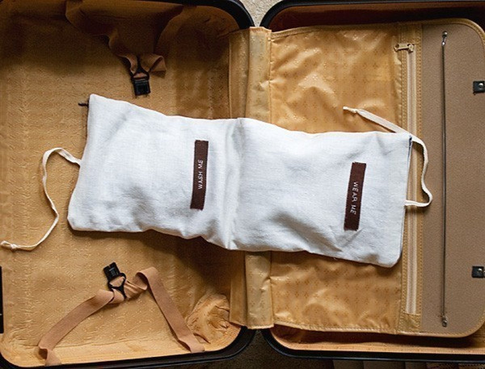 Travel Underwear Bag Natural Linen Etsy