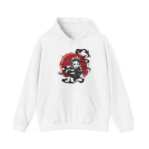 Demon Slayer White Hooded sweatshirt