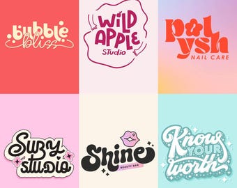 I Will Create Custom Logo Design for your Business Logo Creation Logo Design Custom For Business Professional Bold Bubbly Custom Logo Maker