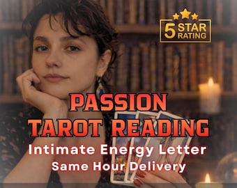 Same Hour Passionate Love Tarot Reading | Intimate Thoughts & Feelings | PDF Delivery
