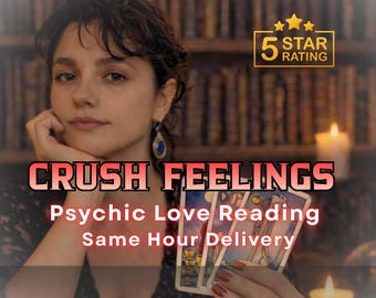 Crush Feelings Tarot Reading | Same Hour Love Insights | PDF Delivery