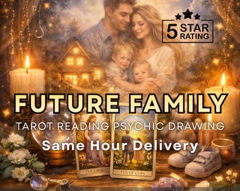 Same Hour Future Family Tarot Reading | Psychic Drawing | PDF Delivery