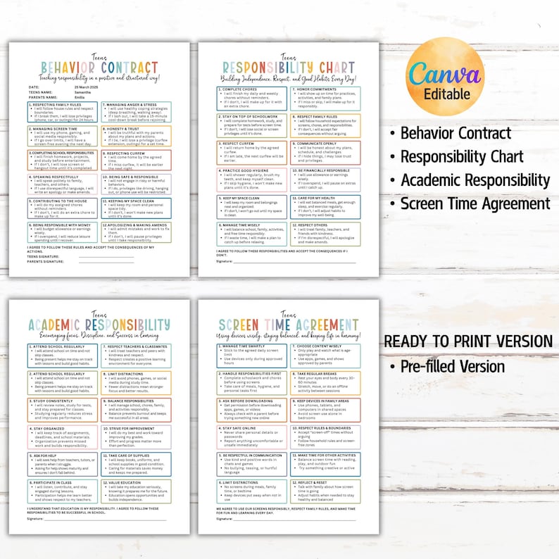 Picture of The Best Technology-Screen Time Contract for Kids