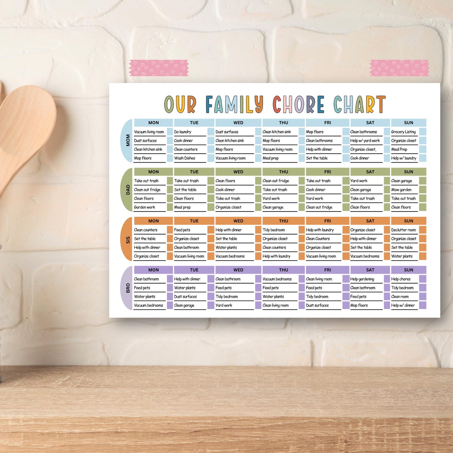 editable-family-chore-chart-bundle-family-chore-agreement-family