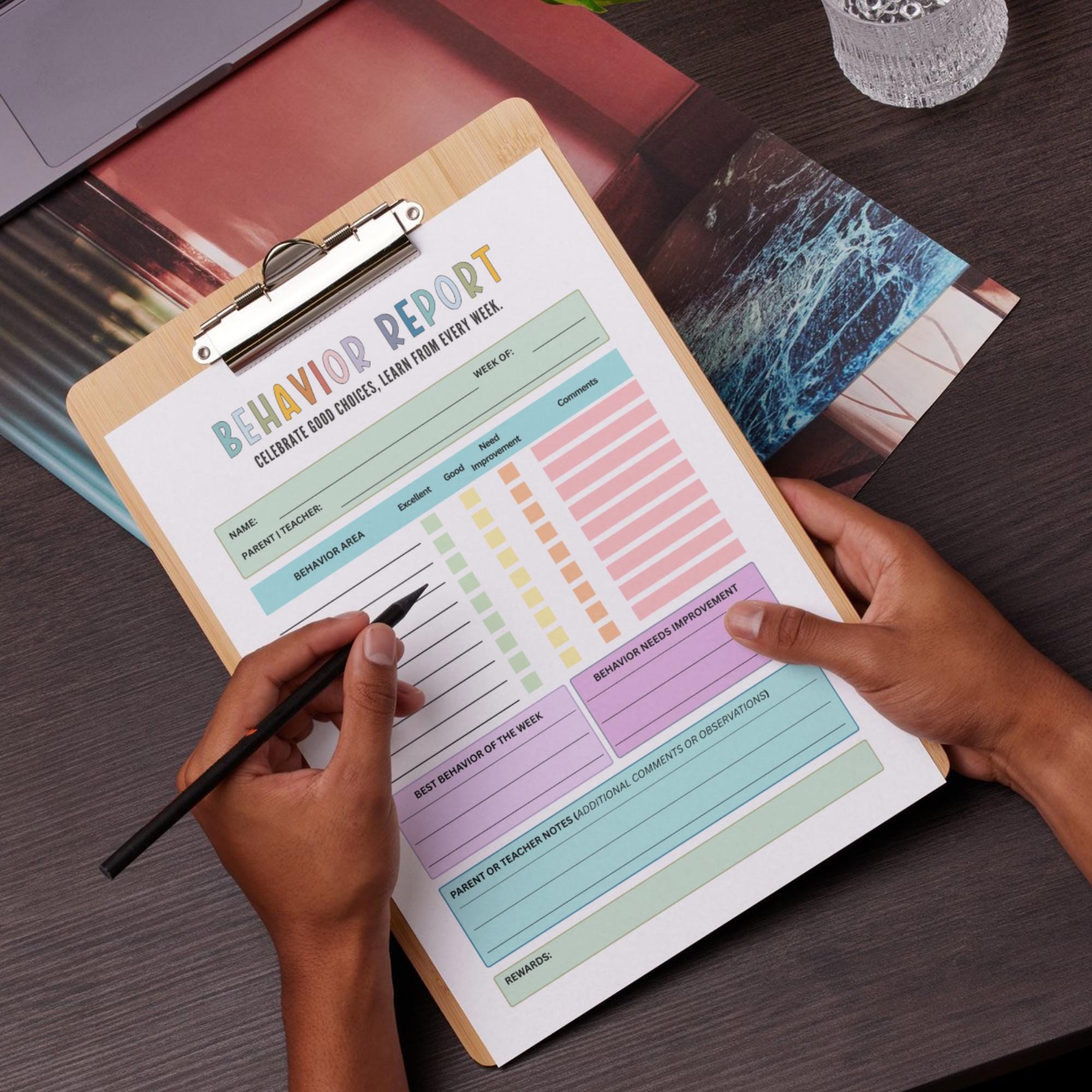 Behavior Reporting Chart Behavior Report Chart, Behavior Tracker, Behavior Reflection Sheet ...