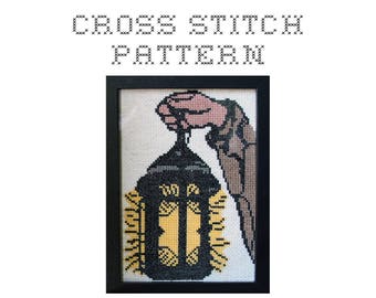 DIY Hermit's Lantern - .pdf Original Cross Stitch Pattern - Instant Download