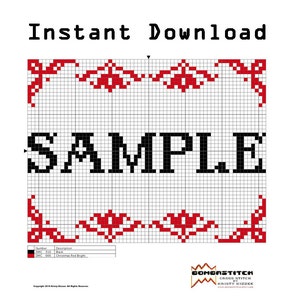DIY Krampus .pdf Original Cross Stitch Pattern Instant Download image 3