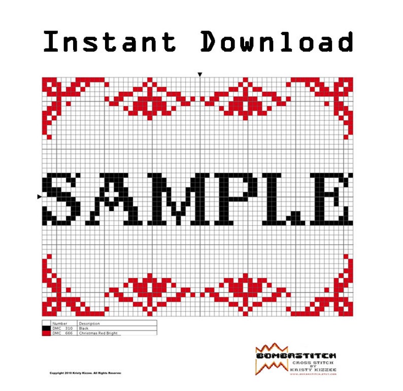 May The Force Be With You .pdf Original Cross Stitch Pattern Instant Download image 3