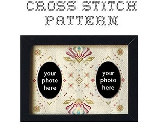 DIY Double Photo Border Design -  .pdf Original Cross Stitch Pattern - Instant Download