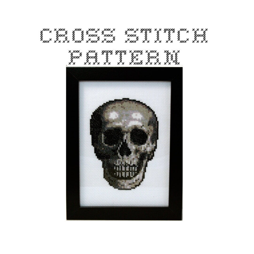 DIY Skull - .pdf Original Cross Stitch Pattern - Instant Download - Etsy