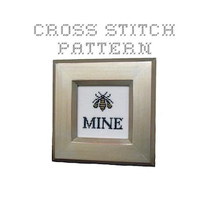 DIY Be Mine .pdf Original Cross Stitch Pattern Instant Download image 1