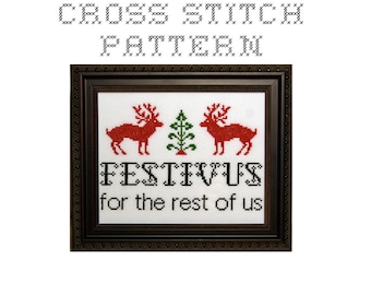 DIY Festivus for the rest of us - .pdf Original Cross Stitch Pattern - Instant Download