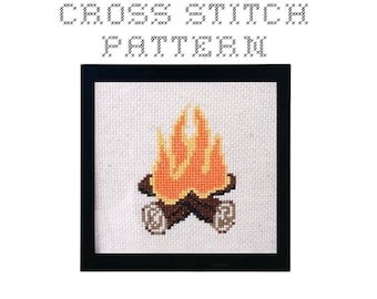 DIY Campfire - .pdf Original Cross Stitch Pattern - Instant Download